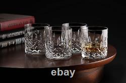 Double Old Fashioned Glasses, Posh Crystal Collection, Perfect for Serving Scot