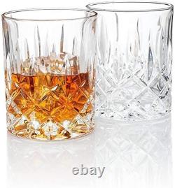 Double Old Fashioned Glasses, Posh Crystal Collection, Perfect for Serving Scot