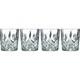 Double Old Fashioned Glasses Set of 4 Lead Free Crystalline 11 oz Reusable