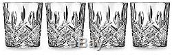 Double Old Fashioned Glasses Tumblers Drinking Stemware Barware Crystal Set of 4