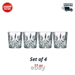 Double Old Fashioned Glasses Waterford Markham Scotch Whiskey Crystal 4pcs, 11oz