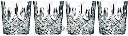 Double Old Fashioned Glasses Waterford Markham Scotch Whiskey Crystal 4pcs, 11oz
