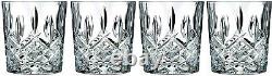 Double Old Fashioned Glasses Waterford Markham Scotch Whiskey Crystal Set of 4