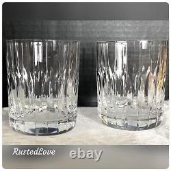 Double Old Fashioned Mikasa Park Ave Glasses a Pair