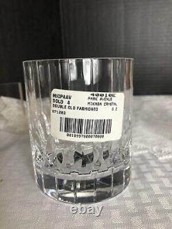 Double Old Fashioned Mikasa Park Ave Glasses a Pair