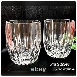 Double Old Fashioned Mikasa Park Lane Glasses 8 Oz Vintage Set of 2