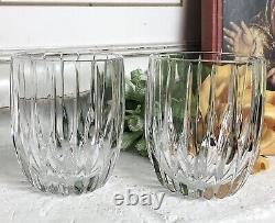 Double Old Fashioned Mikasa Park Lane Glasses 8 Oz Vintage Set of 2