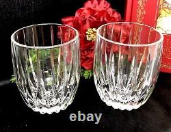 Double Old Fashioned Mikasa Park Lane Glasses 8 Oz Vintage Set of 2