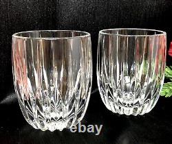 Double Old Fashioned Mikasa Park Lane Glasses 8 Oz Vintage Set of 2