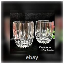 Double Old Fashioned Mikasa Park Lane Glasses 8 Oz Vintage Set of 2