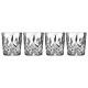 Double Old Fashioned Whiskey Glasses Markham Crystal Clear Set of 4 11 Oz