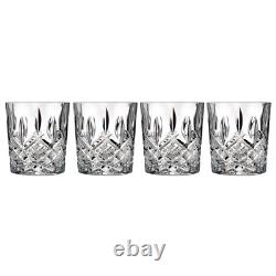 Double Old Fashioned Whiskey Glasses Markham Crystal Clear Set of 4 11 Oz