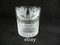 EDINBURGH Scotland Crystal THISTLE 3-5/8 Double Old Fashioned Rocks Glass