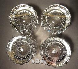 EXCELLENT Baccarat Crystal ROTARY (1981-2001) Set of 4 Double Old Fashioned 4