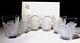 EXCELLENT Lalique Crystal CHENE (1950-) 6 Double Old Fashioned 4 5/8 in BOX