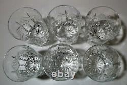 EXCELLENT Waterford Crystal GRAINNE Set 6 Double Old Fashioned 4 3/8 IRELAND