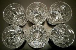 EXCELLENT Waterford Crystal GRAINNE Set of 6 Double Old Fashioned 4 3/8