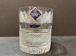 Edinburgh Crystal Thistle Cut 3 3/4 Double Old Fashioned Replacement Glass RARE