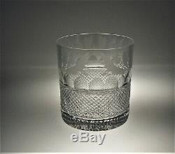 Edinburgh Crystal Thistle Design Double Old Fashioned Signed 1 Glass 8 Available