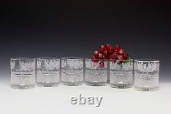 Edinburgh Crystal Thistle Double Old Fashioned Tumbler 1st Quality TWO GLASSES