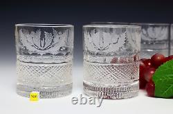 Edinburgh Crystal Thistle Double Old Fashioned Tumbler 1st Quality TWO GLASSES