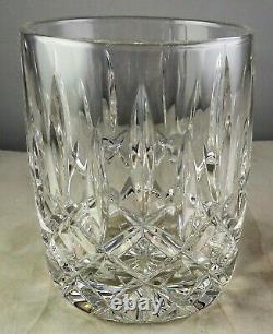 Eight Gorham Crystal Lady Anne Glass Barware Double Old Fashioned Tumblers