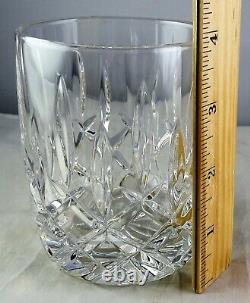 Eight Gorham Crystal Lady Anne Glass Barware Double Old Fashioned Tumblers
