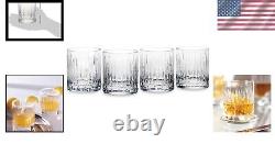 Elegant 12oz Crystal Double Old Fashioned Glasses Ideal for Entertaining