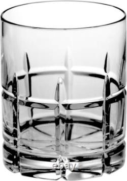 Elegant Crystal Double Old Fashioned Glasses Set of 6 12 Oz Tumblers