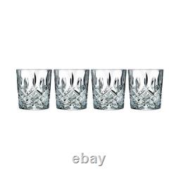 Elegant Double Old Fashioned Glasses Set of 4, 11 oz, Clear Crystal Drinkware