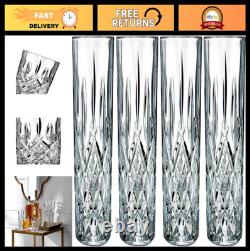 Elegant Double Old Fashioned Glasses Set of 4 11 oz Clear Drinkware, Perfect f