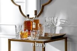 Elegant Double Old Fashioned Glasses Set of 4 11 oz Clear Drinkware, Perfect f