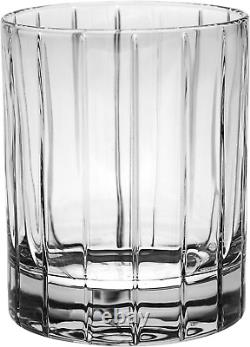 - European Quality Glass Crystal Set of 6 Double Old Fashioned Tumblers