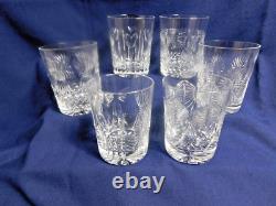 F7 Waterford Crystal Millennium Series Double Old Fashioned Glasses Lot of 6