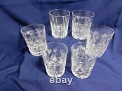 F7 Waterford Crystal Millennium Series Double Old Fashioned Glasses Lot of 6