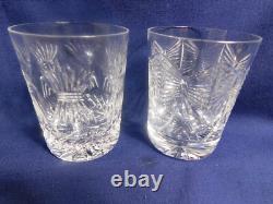 F7 Waterford Crystal Millennium Series Double Old Fashioned Glasses Lot of 6