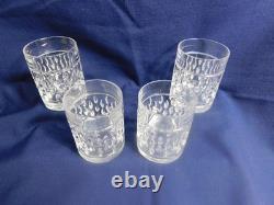 F8 Ralph Lauren Crystal Ashton Double Old Fashioned Glasses Lot of 4