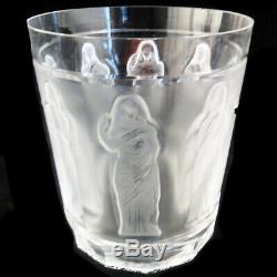 FEMMES ANTIQUES Lalique Double Old Fashioned 3.8 little chip AS IS NEVER USED