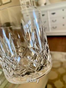 FIVE Waterford Crystal Double Old Fashioned Glasses Lismore Pattern Whiskey 9oz