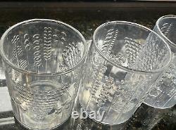 FLORA 6 Pcs. Clear Double Old Fashioned Glass Tumbler Oiva Toikka LITTALA Arabia