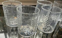 FLORA 6 Pcs. Clear Double Old Fashioned Glass Tumbler Oiva Toikka LITTALA Arabia