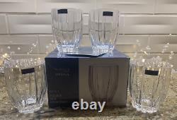 FOUR (4) MARQUIS by Waterford OMEGA Double Old Fashioned 4 3/8 Glasses NEW BOX