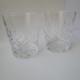 Faberg&eacute; D'Arcy Clear Crystal Rocks Glasses Double Old Fashioned Barware Man Cave