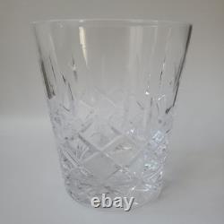 Fabergé D'Arcy Clear Crystal Rocks Glasses Double Old Fashioned Barware Man Cave