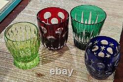 Faberge Na Zdorovye Double Old Fashioned with box. Set of 4
