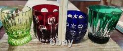 Faberge Na Zdorovye Double Old Fashioned with box. Set of 4