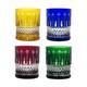 Faberg&eacute; Xenia Multicolor Cut to Clear Crystal Double Old Fashioned Glasses (4)