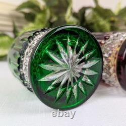 Fabergé Xenia Multicolor Cut to Clear Crystal Double Old Fashioned Glasses (4)