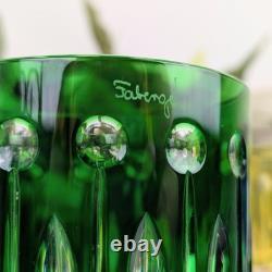 Fabergé Xenia Multicolor Cut to Clear Crystal Double Old Fashioned Glasses (4)