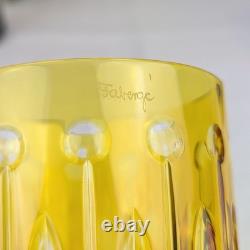 Fabergé Xenia Multicolor Cut to Clear Crystal Double Old Fashioned Glasses (4)